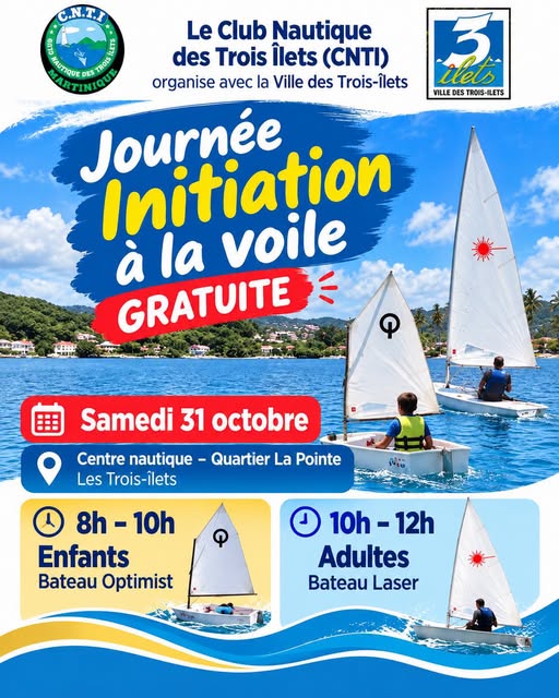 Affiche : Journée d'initiation à la voile gratuite