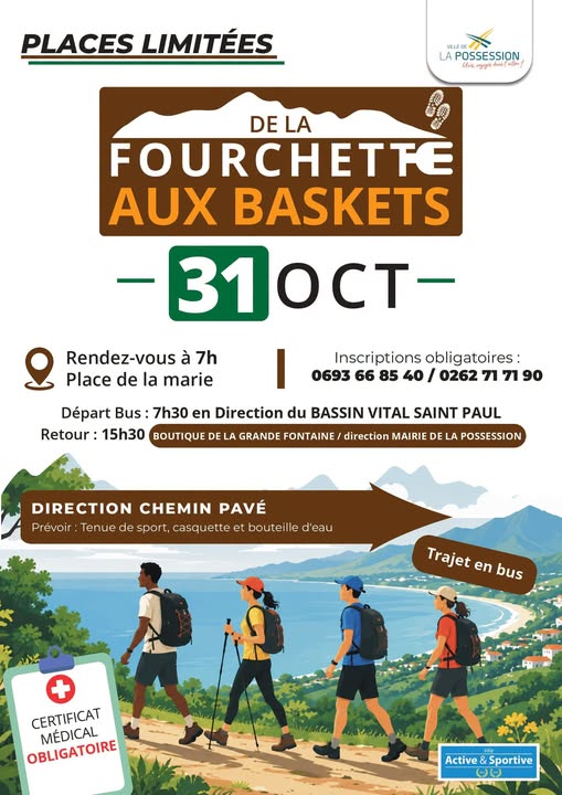 Affiche : De la Fourchette aux Baskets - Randonnée pédestre