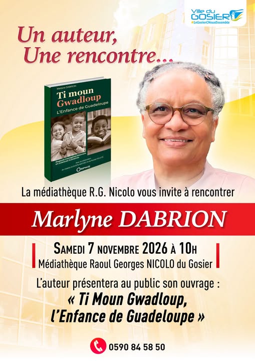 Affiche : Rencontre avec l'auteure Marlyne Dabrion