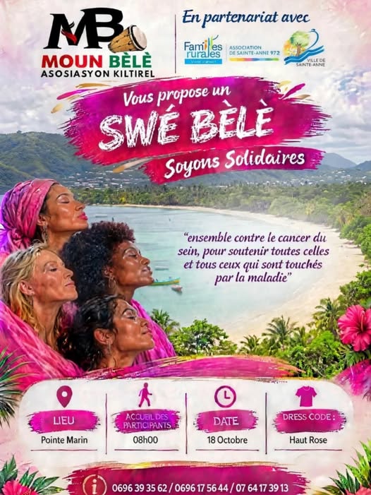 Affiche : SWE BÉLÉ – Marche Solidaire Contre le Cancer du Sein