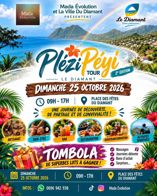 Affiche : Plézi Péyi Tour - 2e édition au Diamant