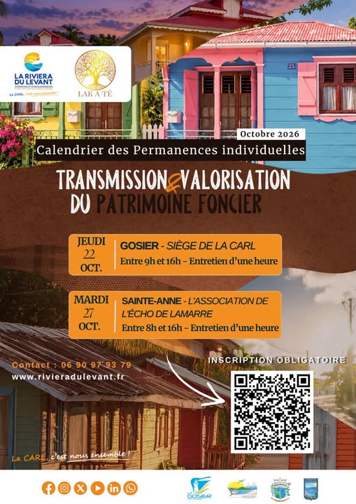 Affiche : Réunion publique : Transmission & valorisation du patrimoine foncier