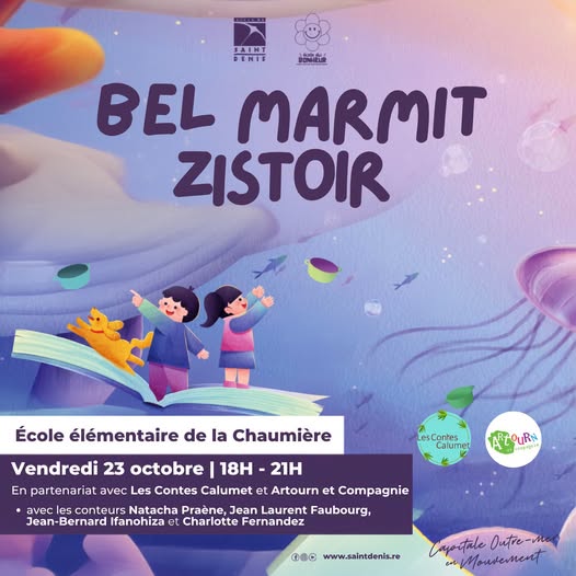 Affiche : 📖 BEL MARMIT ZISTOIR : UNE SOIRÉE DE CONTES POUR LA SOMÈN KRÉOL !