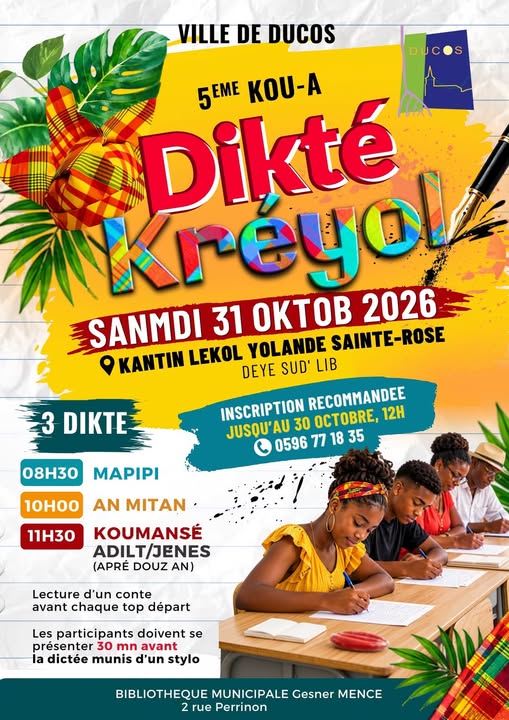 Affiche : Dikté Kréyol - 5ème édition