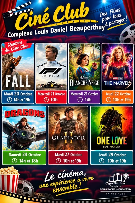 Affiche : Ciné Club au Complexe Louis Daniel Beauperthuy