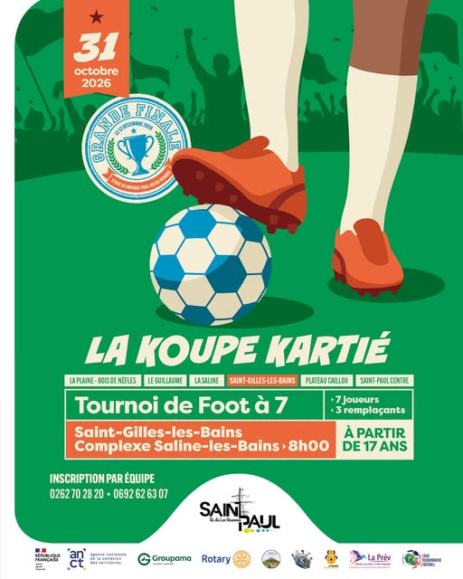 Affiche : [Koupe Kartié |Tounoi 31 octobre | Saint-Gilles-les-Bains]