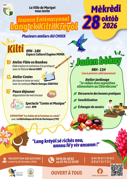 Affiche : Journée Entenasyonal Lang ek Kilti Kreyòl