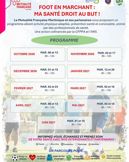 Affiche : Foot en Marchant - Activité santé seniors