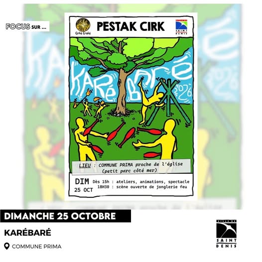 Affiche : 🎪 PESTAK CIRK À LA COMMUNE PRIMA
