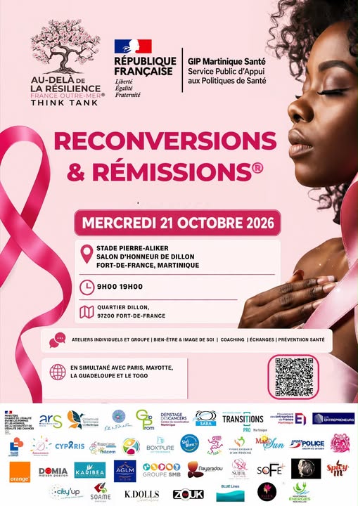 Affiche : Reconversions & Rémissions - Journée de sensibilisation cancer du sein